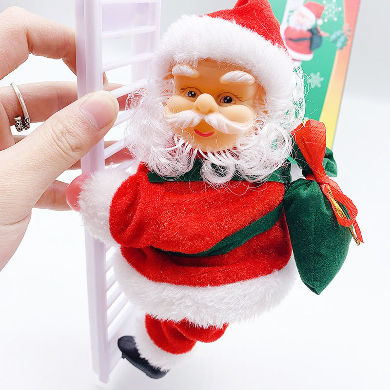 Electric Santa Claus Climbing Beads Toy
