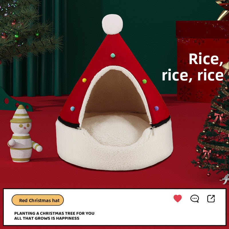 Christmas nest Christmas tree shape pet nest