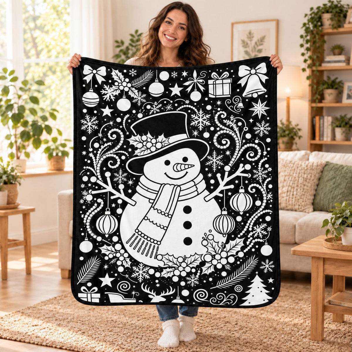 Christmas DIY Decal Blanket