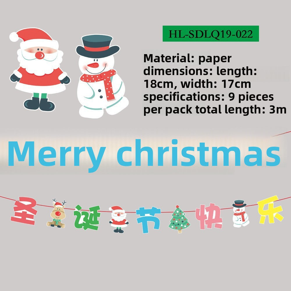 Christmas Decorative Paper Flags and Pennants