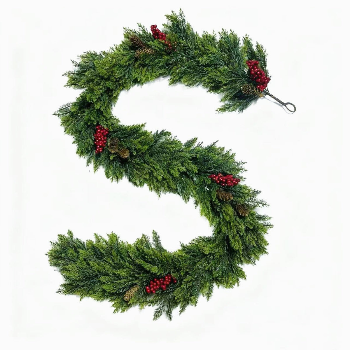 Christmas Cedar Wreath Garland for Home Decoration