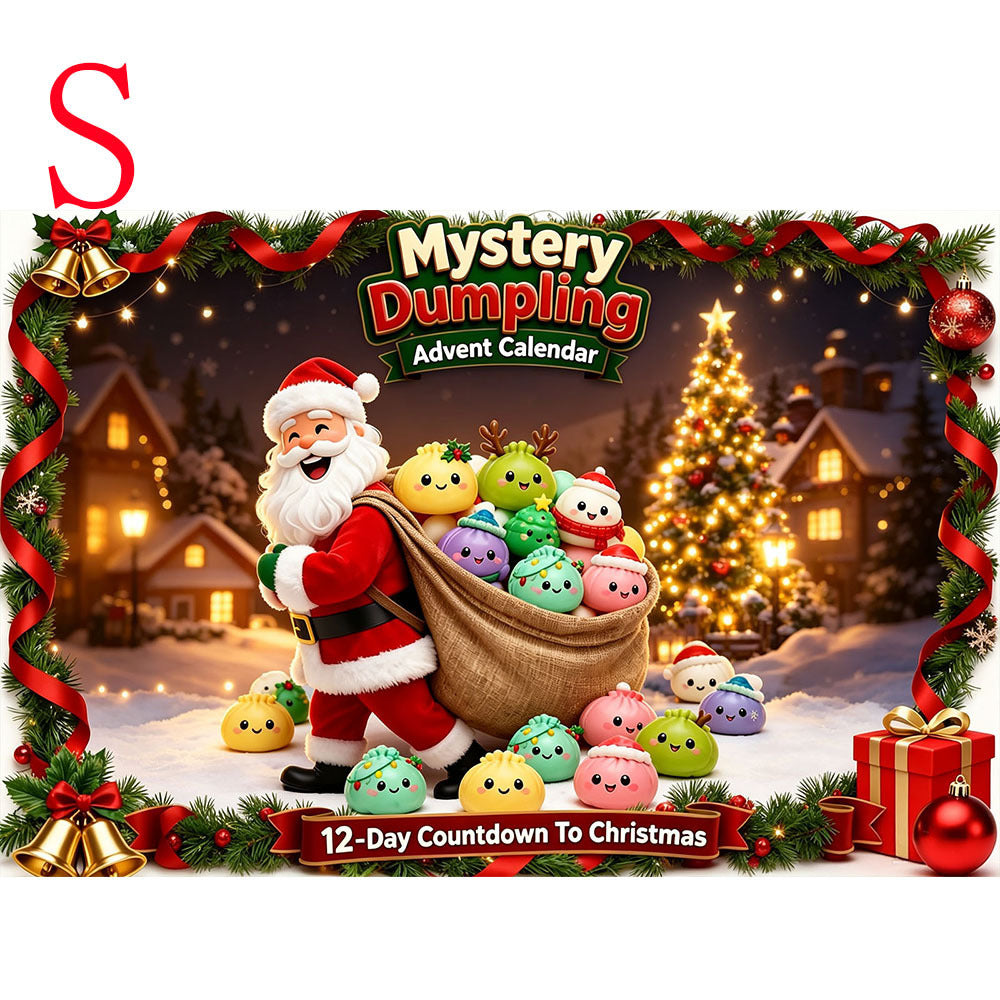Christmas Countdown Calendar Squishy Toy Set