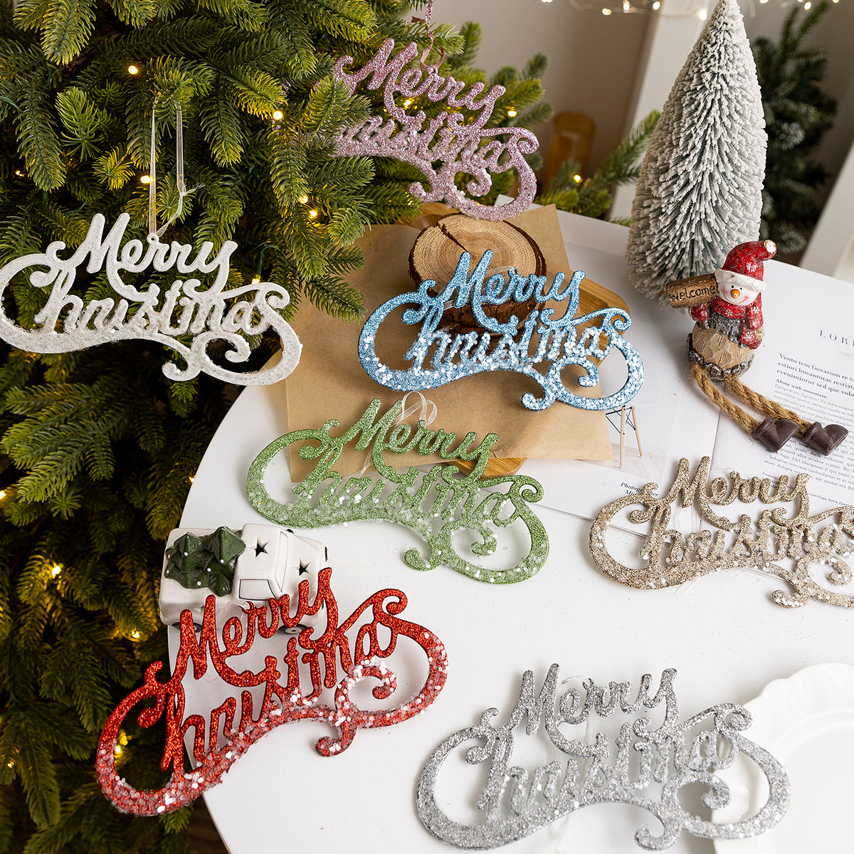 Christmas Letter Pendant DIY Hanging Decoration