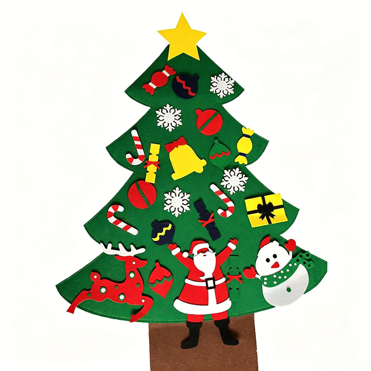 DIY Felt Christmas Tree with Ornaments