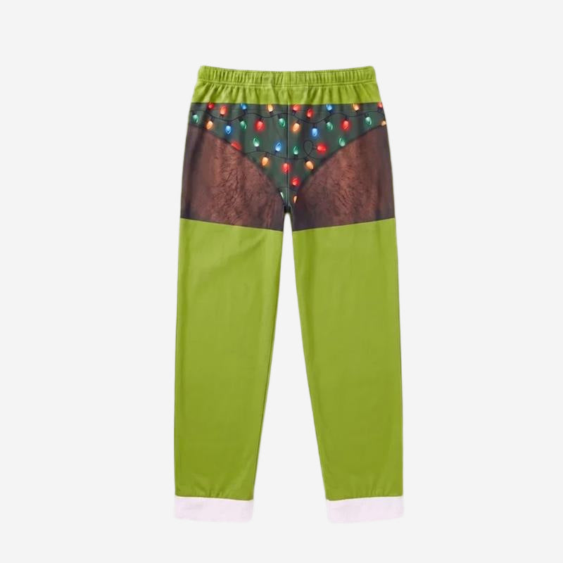 Green Monster Christmas Print Loungewear