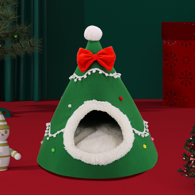 Christmas nest Christmas tree shape pet nest