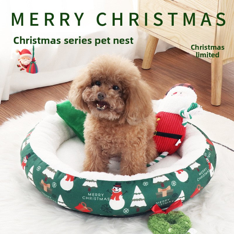 Christmas Warm Pet Nest Pad