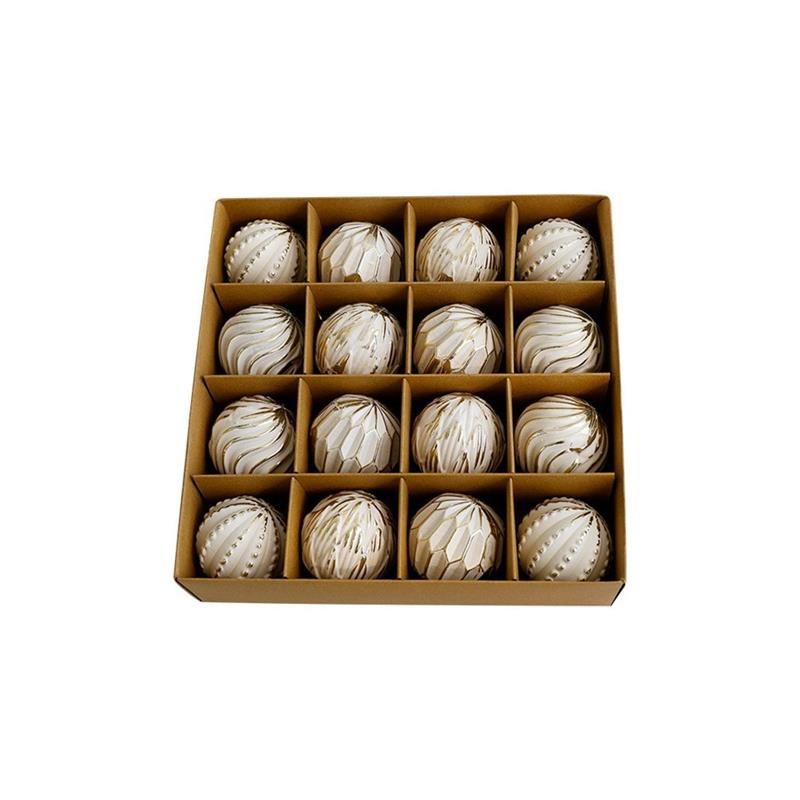 Vintage Christmas Ball Ornaments Set