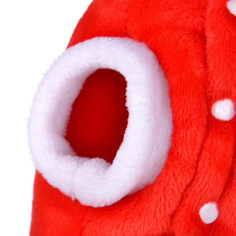 Flannel Pet Clothes for Christmas and Winter