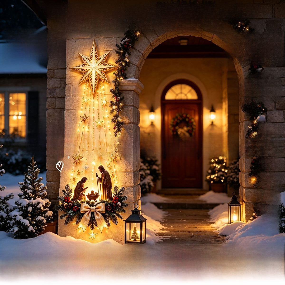 Hanging LED Christmas Light Decoration