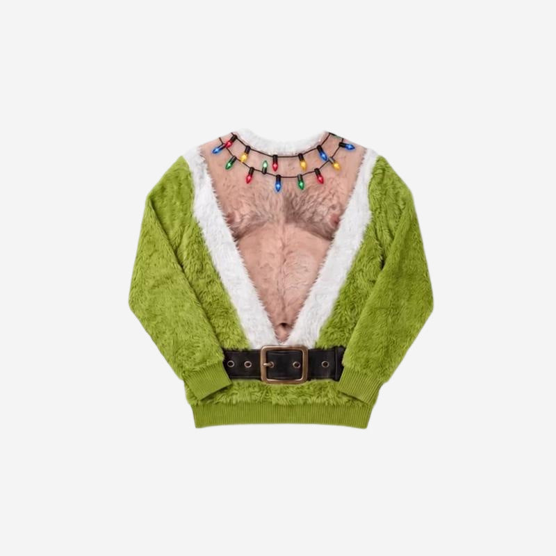 Green Monster Christmas Print Loungewear