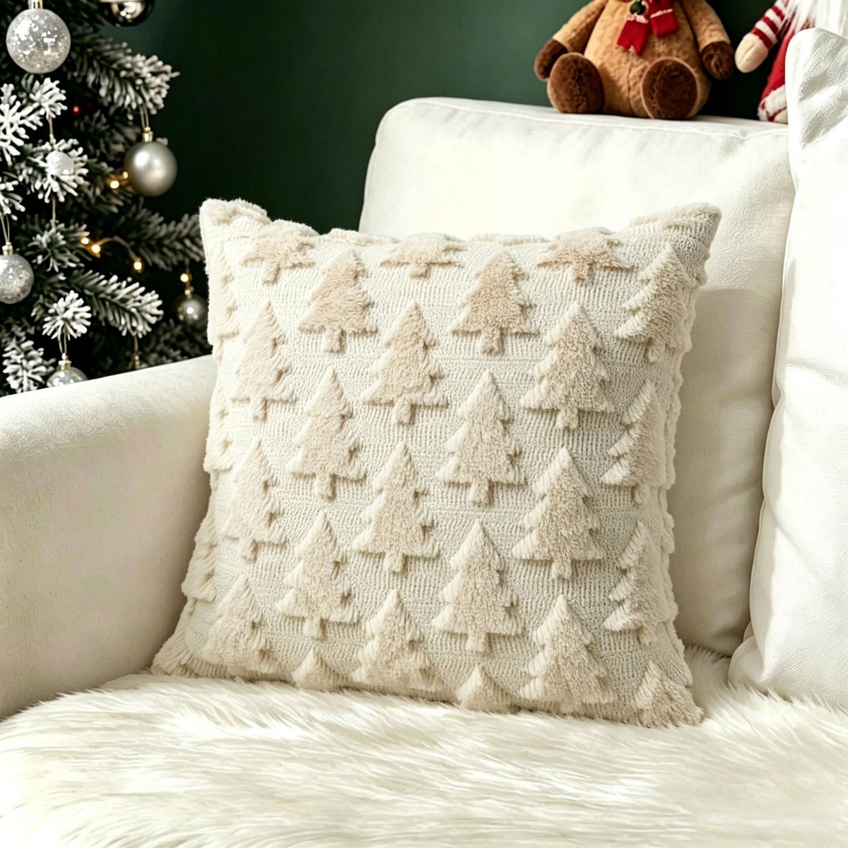Christmas Retro Cushion Cover