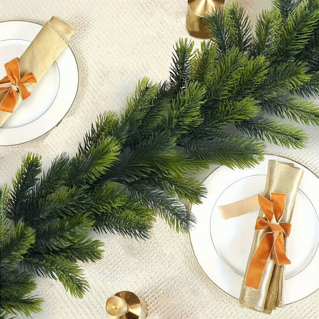 Artificial Pine Needle Garland for Christmas Decorations