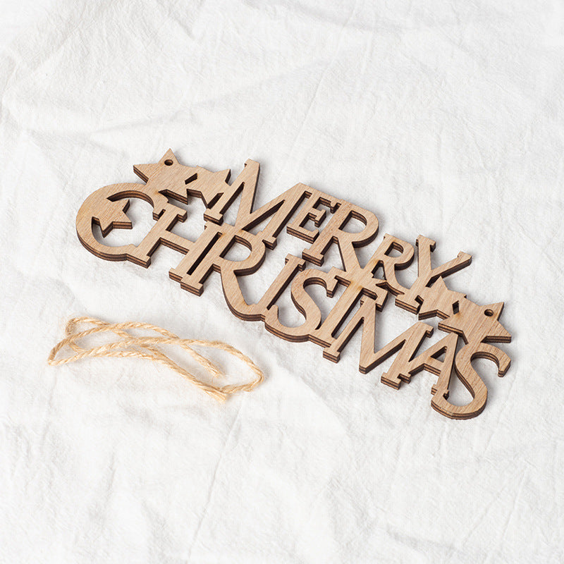 Wooden Christmas Hanging Ornament