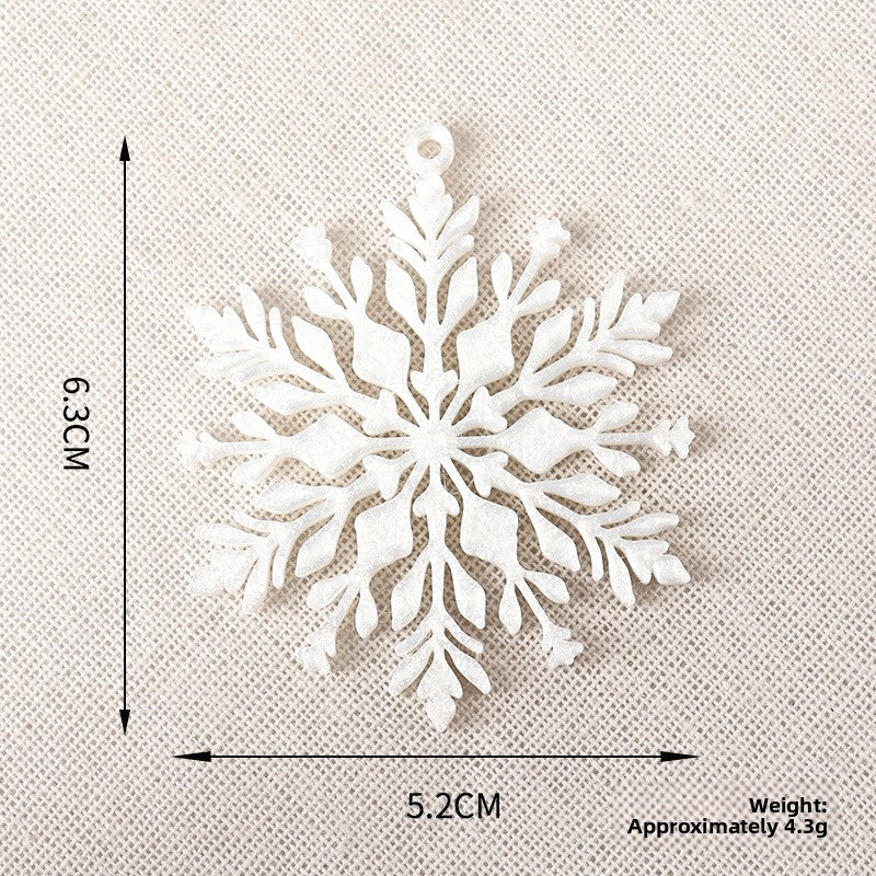 3D Printed Snowflake Christmas Tree Ornament