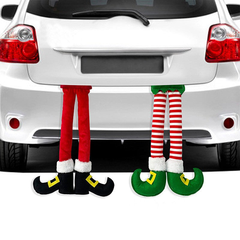 Christmas Elf & Santa Leg Hanging Decoration
