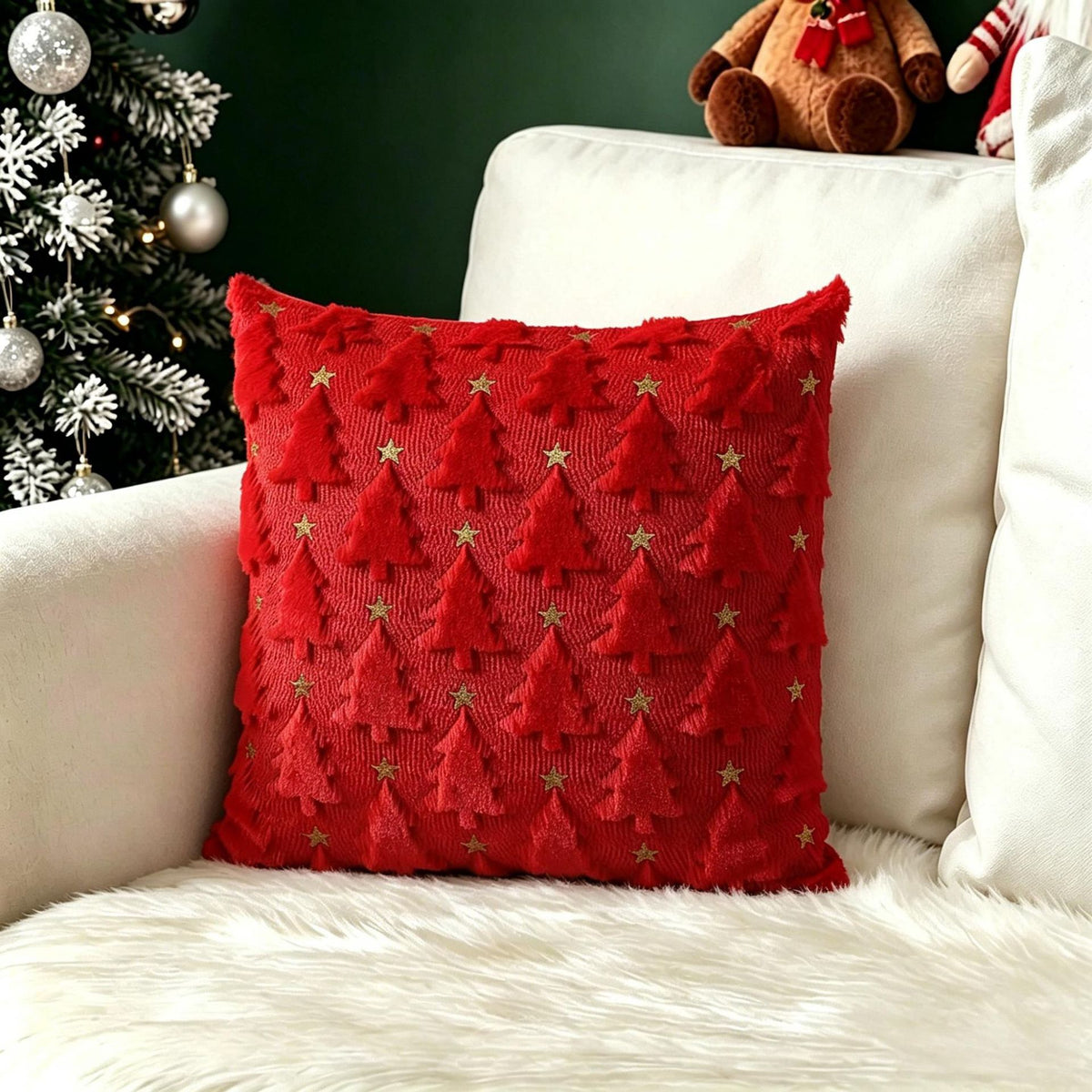 Christmas Retro Cushion Cover