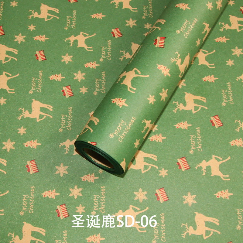 Christmas Kraft Wrapping Paper for Gifts