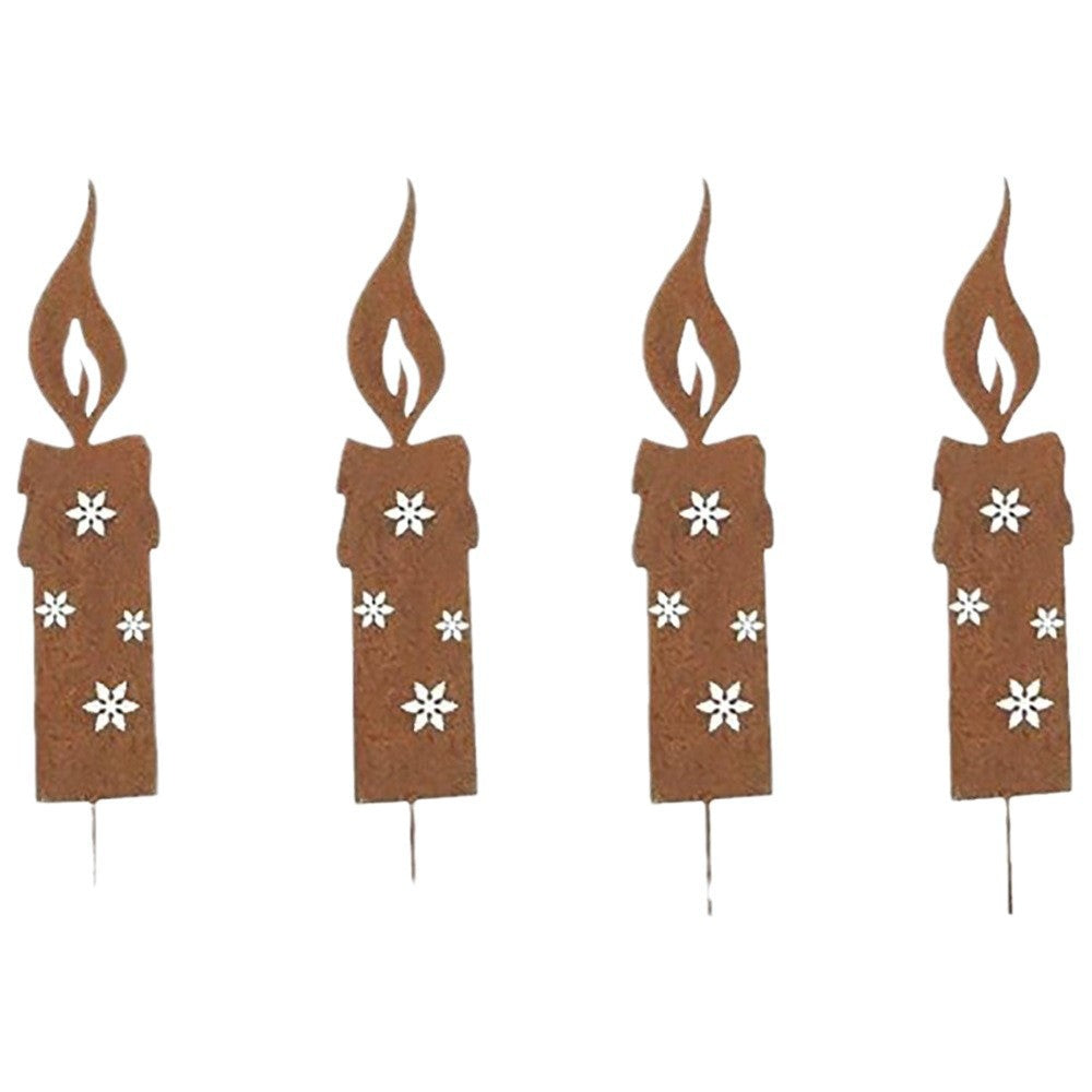 Rusty Metal Christmas Garden Decoration