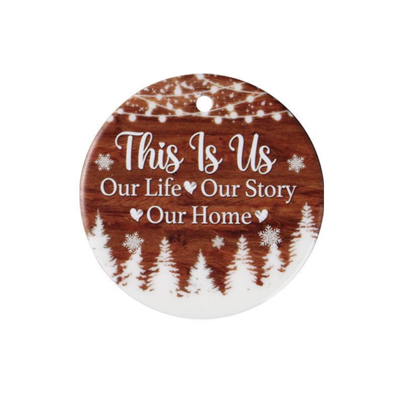 Christmas Ceramic Hanging Ornaments