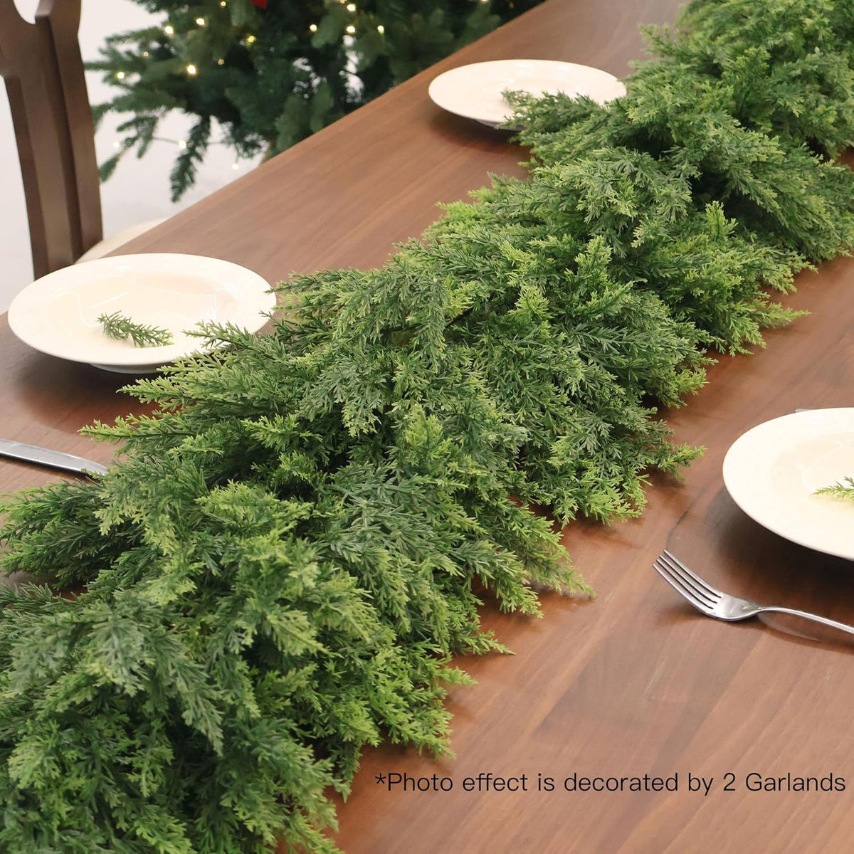 Christmas Cedar Wreath Garland for Home Decoration