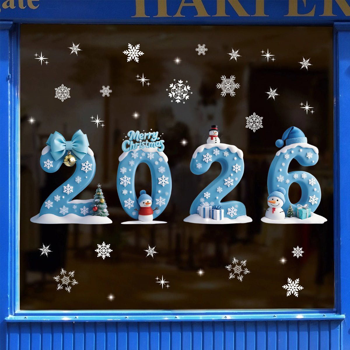 Christmas window decorations