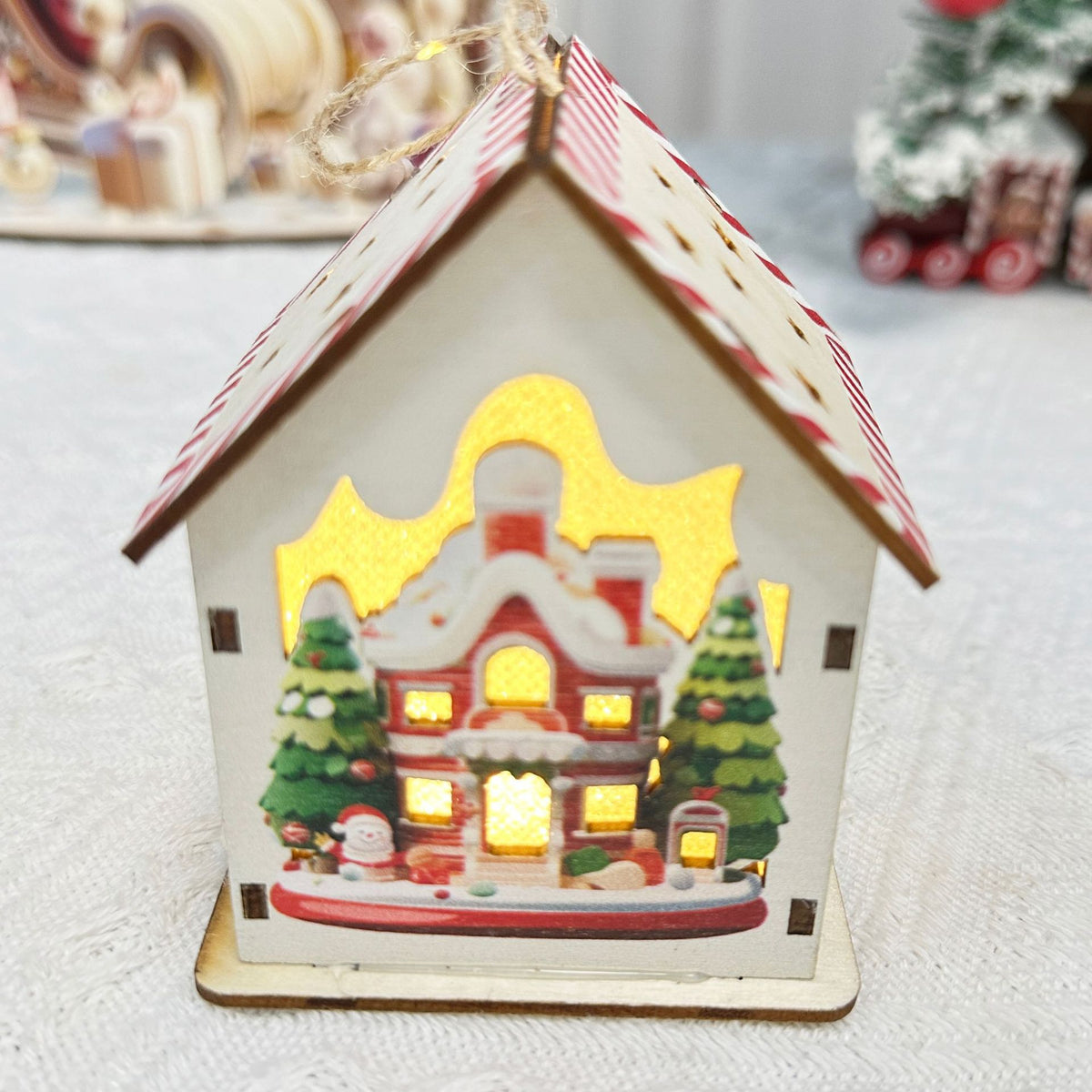 Christmas wooden ornament