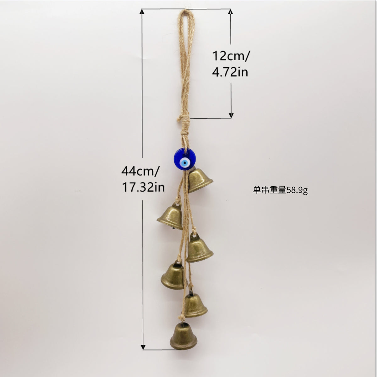 Witch Bell Door Handle Protection Pendant Good Luck Vine Wind Chime Outdoor Wind Chime Door Christmas Bell Hanging Decoration String