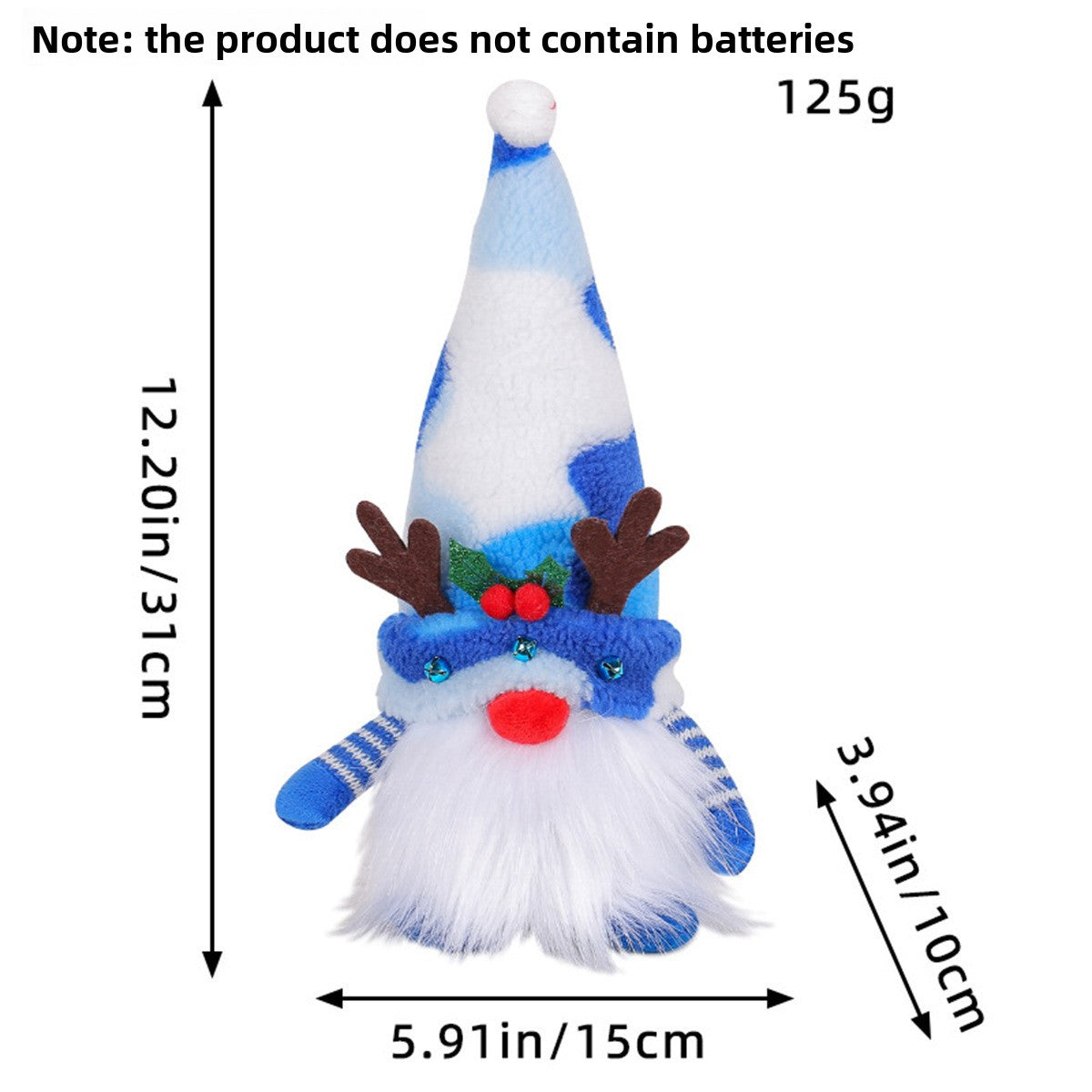Christmas Lighted Doll Ornament