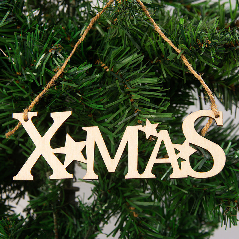 Wooden Christmas Hanging Ornament