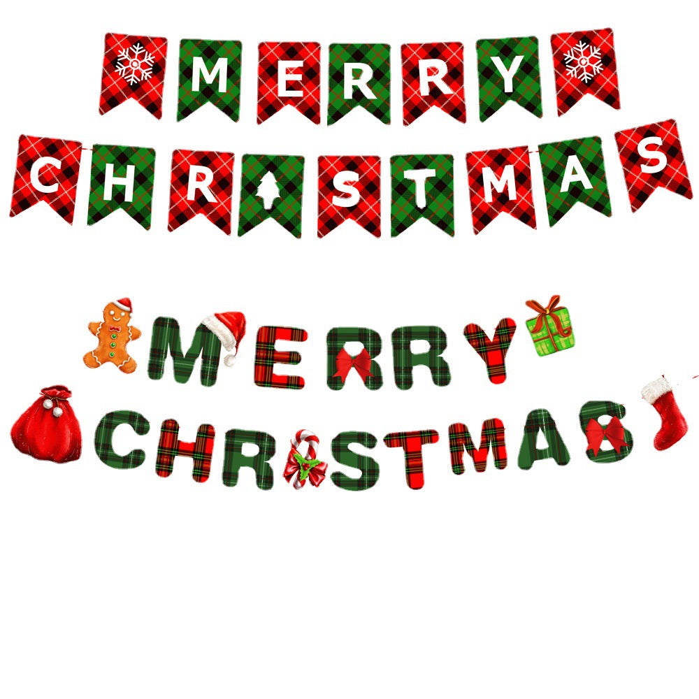 Christmas Decorative Paper Flags and Pennants