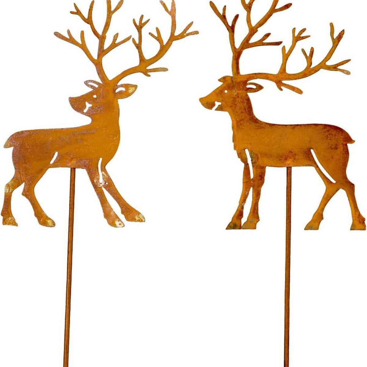 Rusty Metal Christmas Garden Decoration