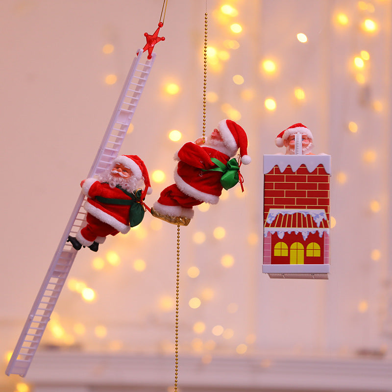 Electric Climbing Santa Claus Toy
