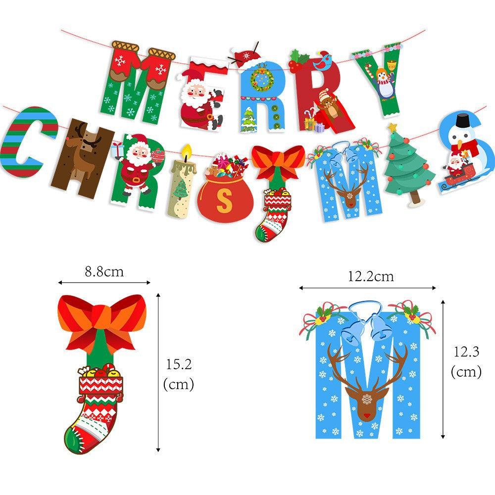 Christmas Decorative Paper Flags and Pennants