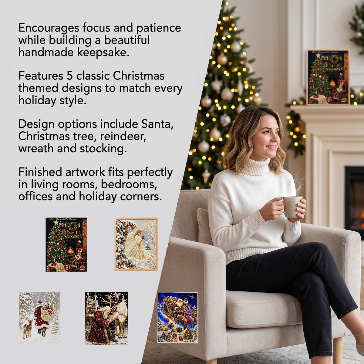 Diamond Painting Kit Christmas Decor 3D Art