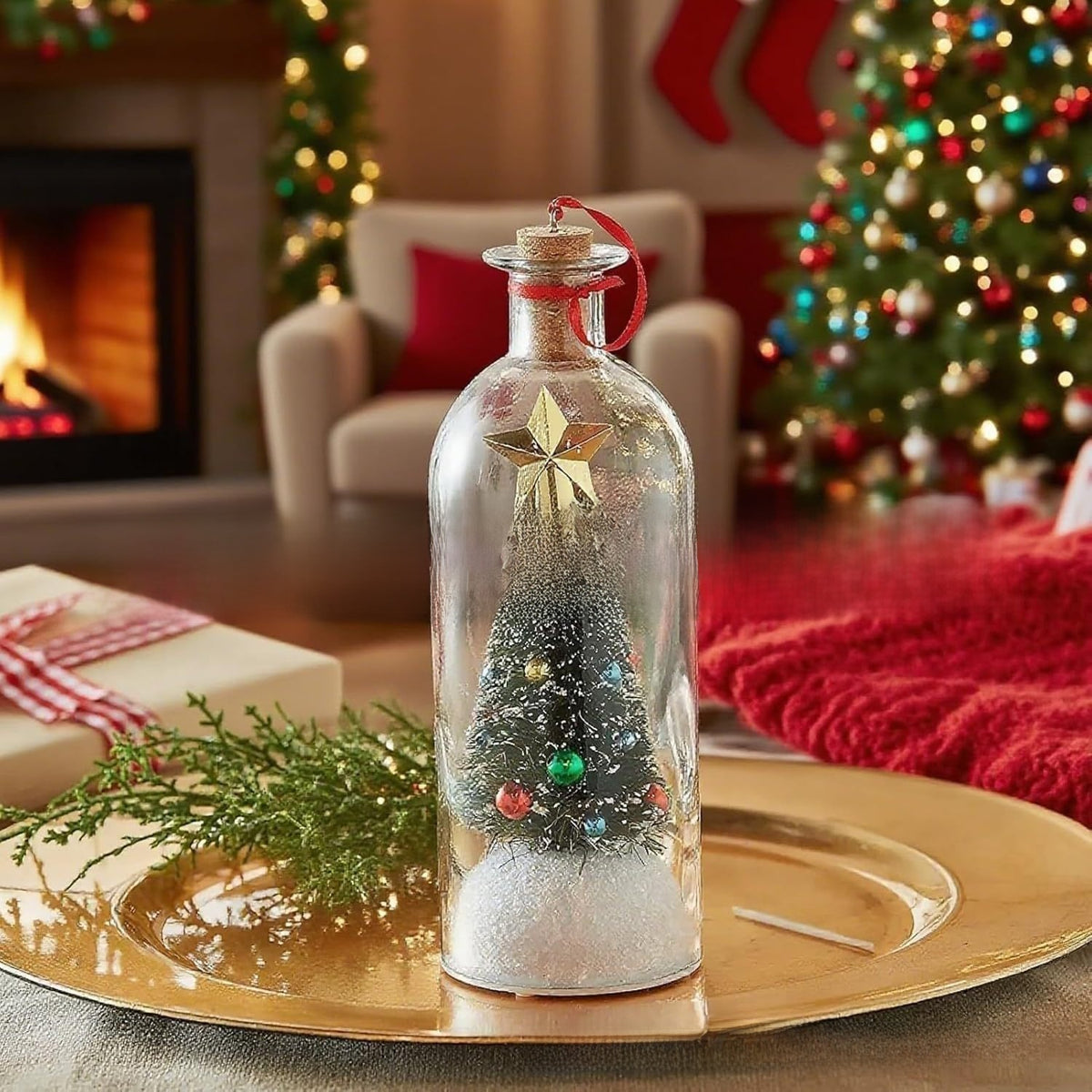 Christmas Message Bottle Ornament