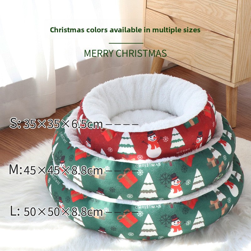 Christmas Warm Pet Nest Pad