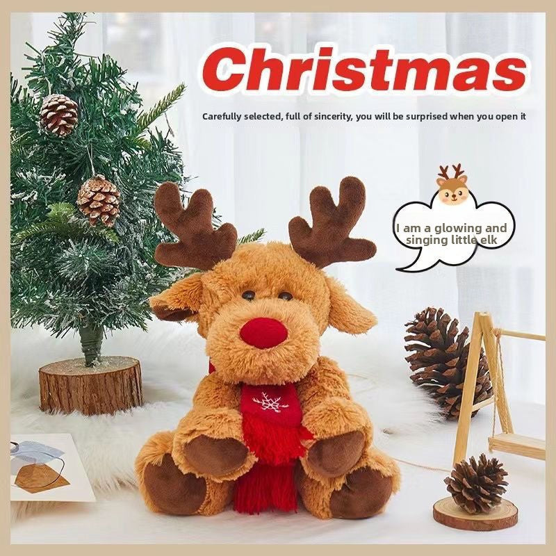 Christmas Elk Plush Toy Doll