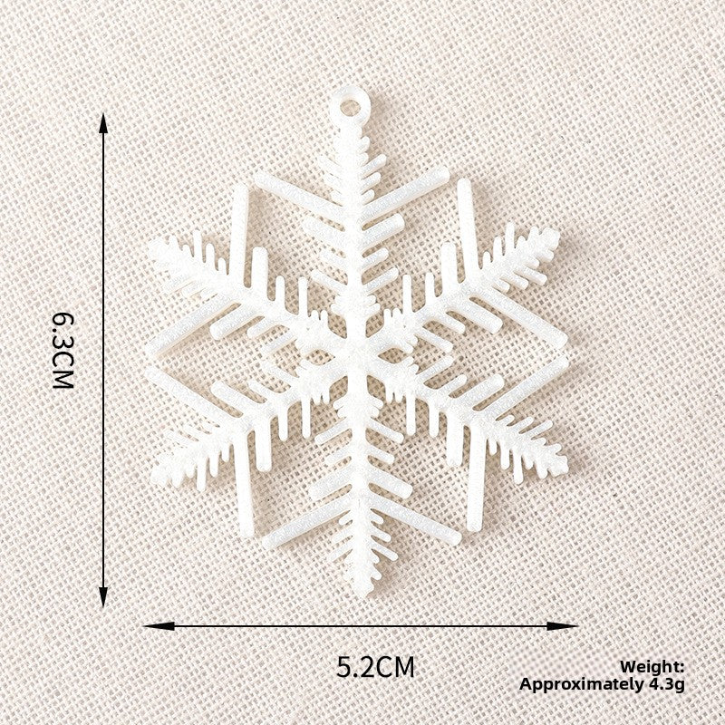 3D Printed Snowflake Christmas Tree Ornament