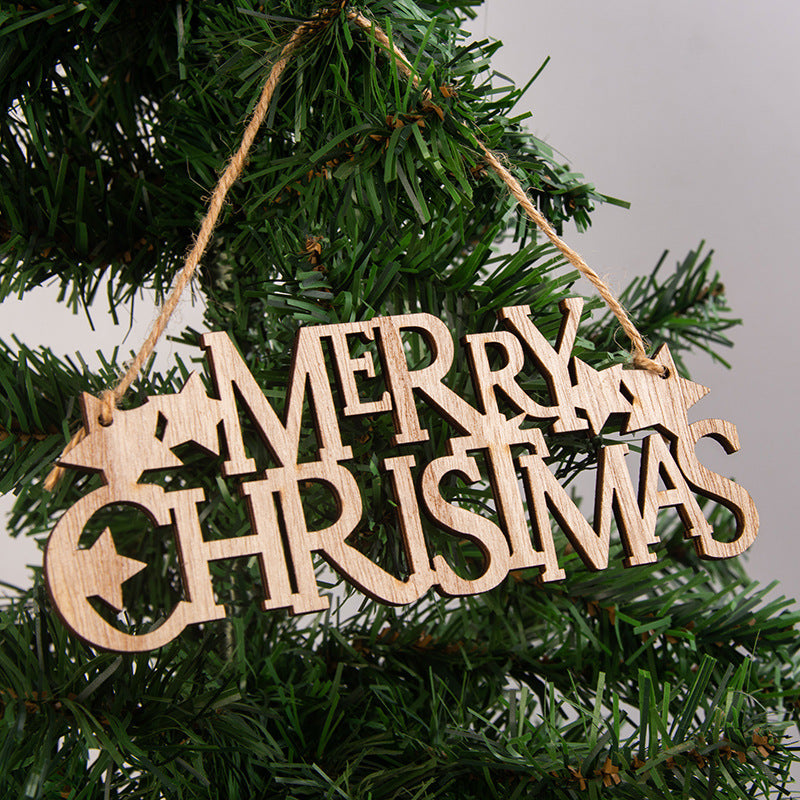 Wooden Christmas Hanging Ornament