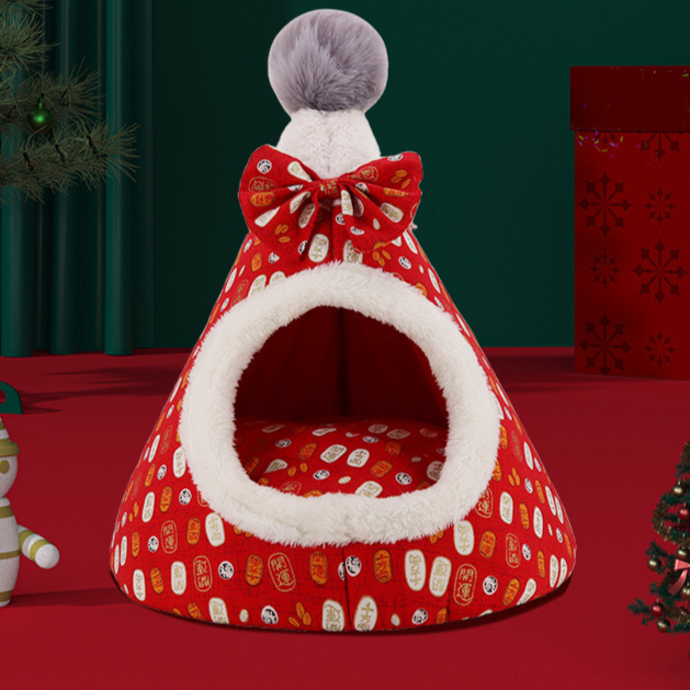 Christmas nest Christmas tree shape pet nest