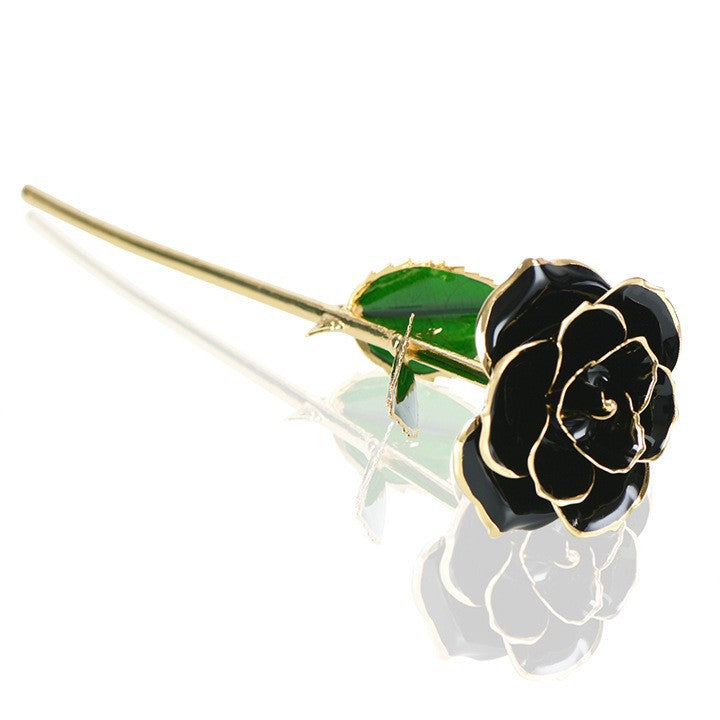 Paint rose real gold simulation rose gift box Valentine's Day gift Christmas gift wholesale