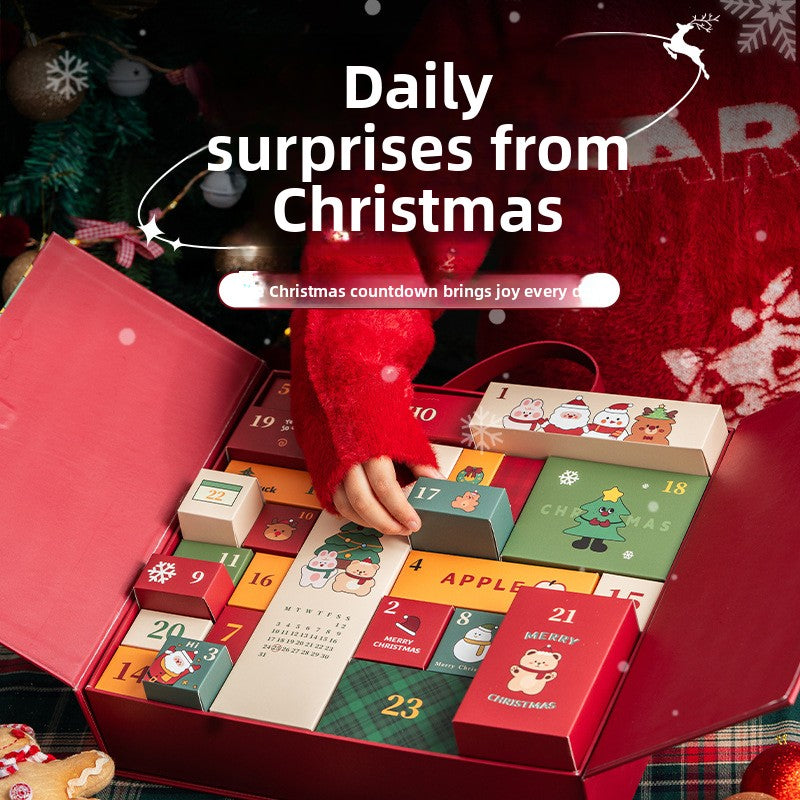 Christmas Countdown Calendar Gift Box Set