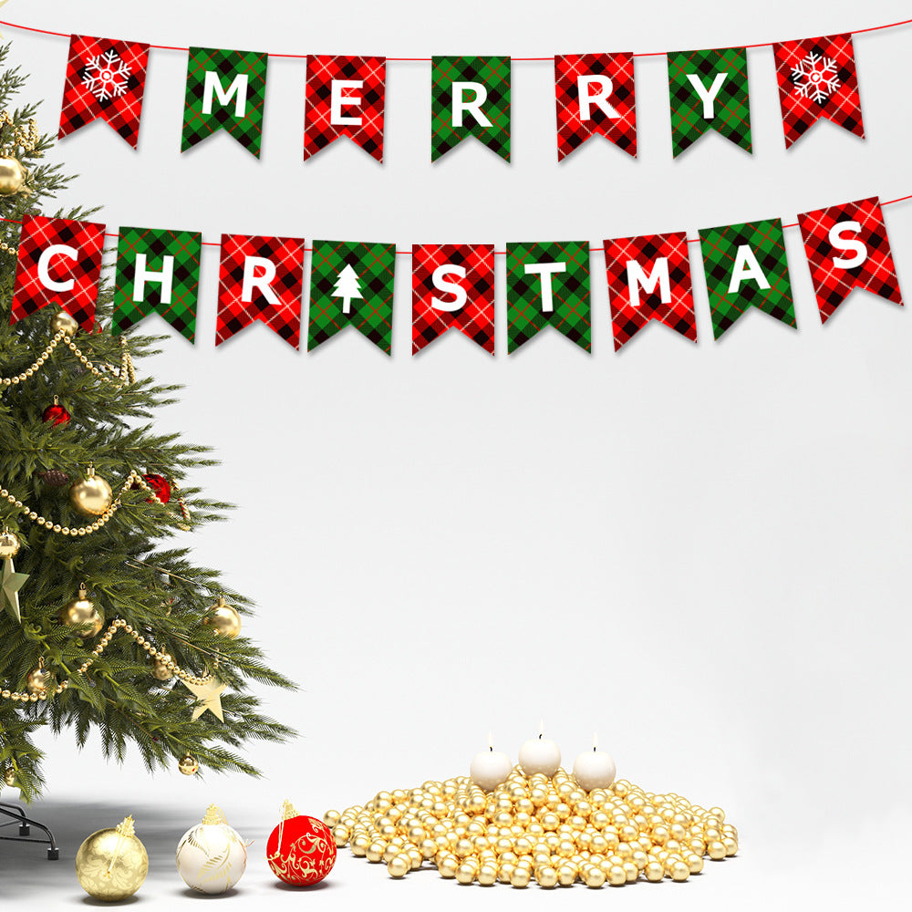Christmas Decorative Paper Flags and Pennants