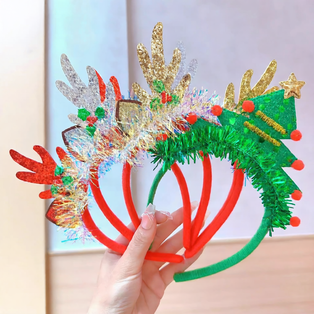 Christmas antler hairpin
