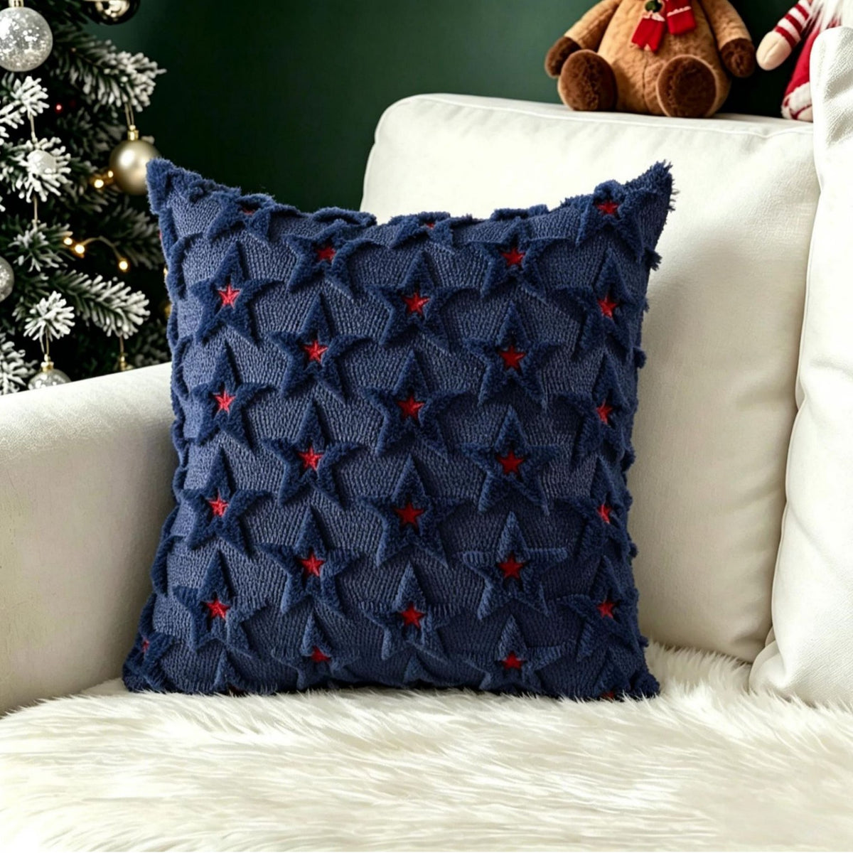 Christmas Retro Cushion Cover