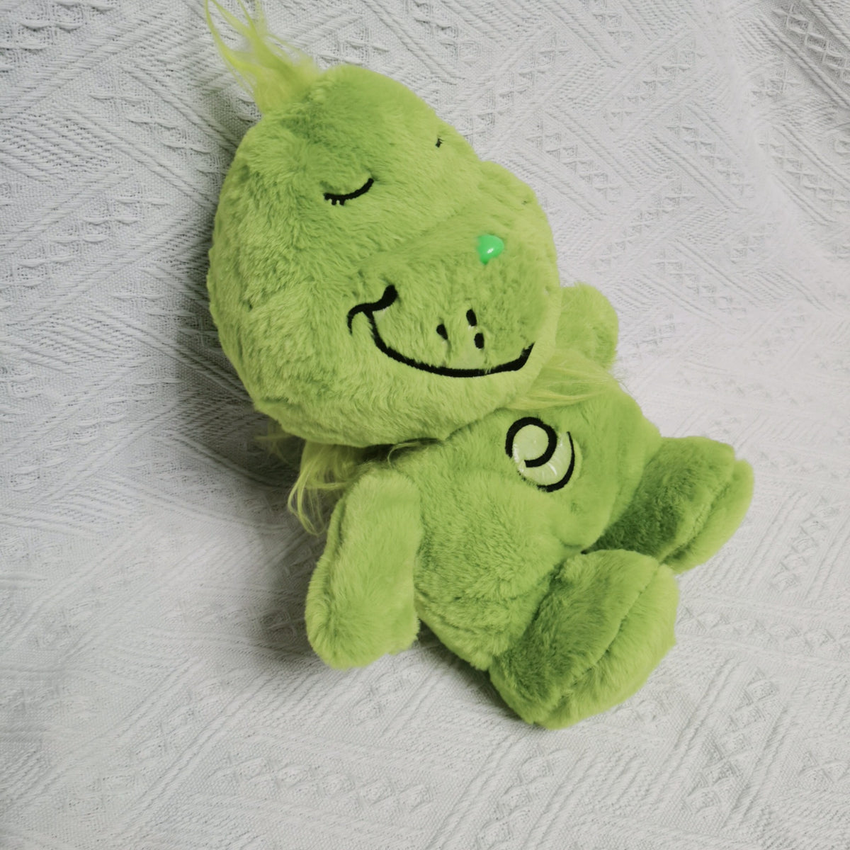 The plush toy of Grinch character
