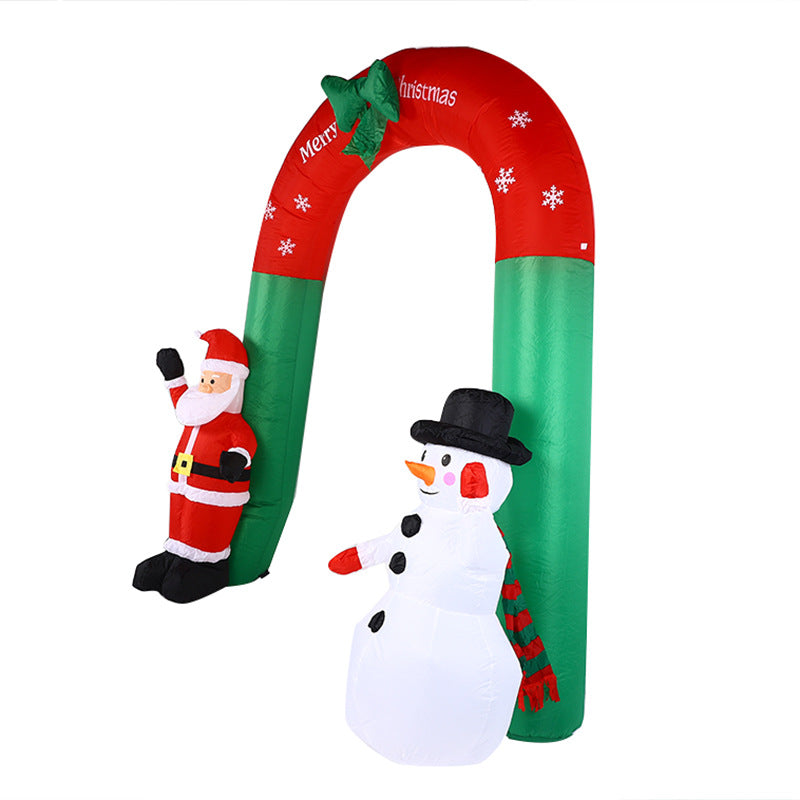 Inflatable Christmas Arch Santa Claus Snowman Decoration