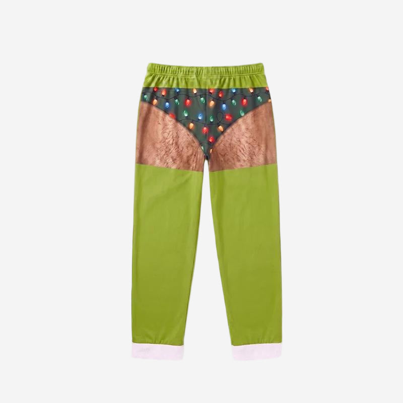 Green Monster Christmas Print Loungewear