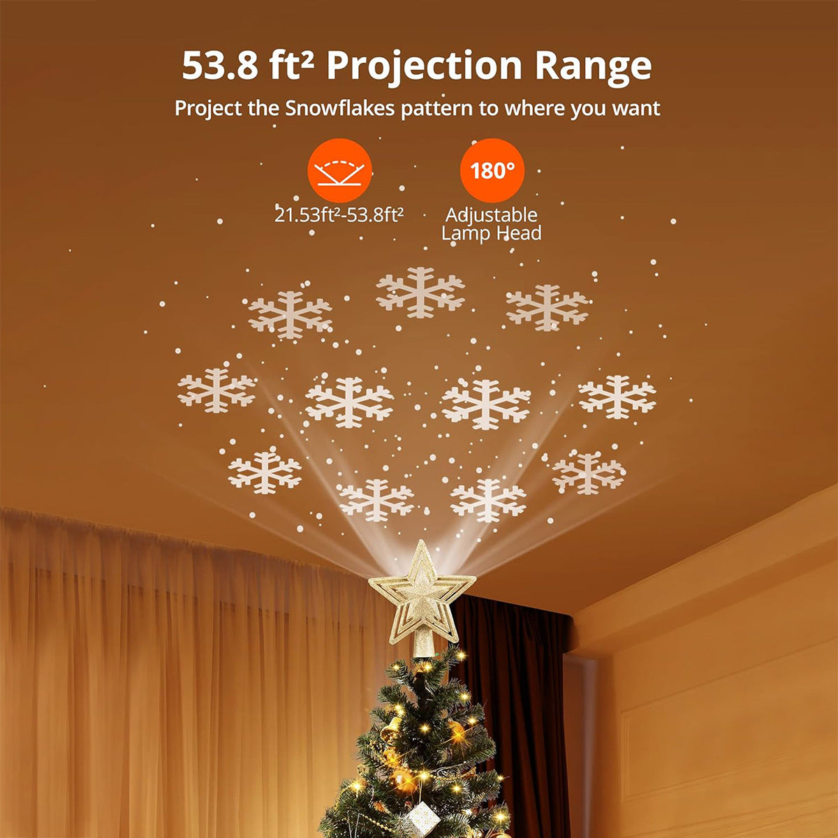 Christmas Tree Star Topper Decoration